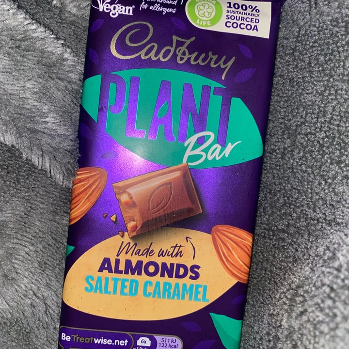 photo of Cadbury Plant Bar made with Almonds and Salted Caramel shared by @meganthevegetable on  20 Aug 2022 - review
