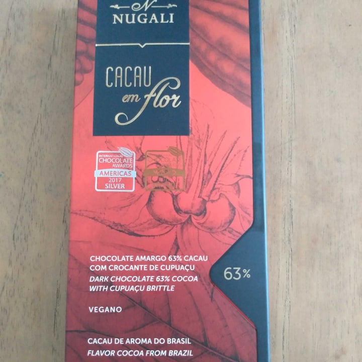 photo of Nugali Chocolates  Ind. Com. Ltda Chicolate 63% Cacau Com Cupuaçu shared by @fabiperon on  19 Oct 2022 - review