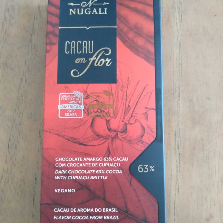review photo of Nugali Chocolates Ind. Com. Ltda Chicolate 63% Cacau Com Cupuaçu shared by @fabiperon on 19 Oct 2022 - review