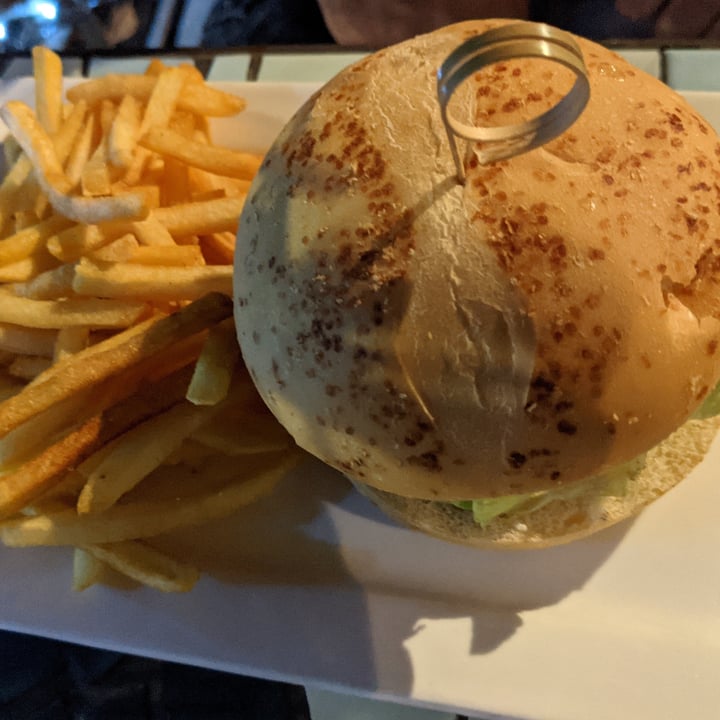 photo of Original Sin Mediterranean Restaurant O.S Burger (Beyond Burger patty) shared by @reddishdevil on  11 Dec 2020 - review