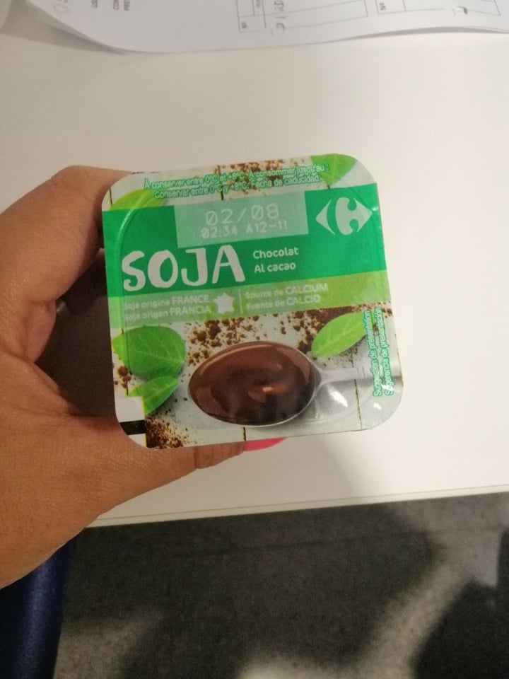photo of Carrefour Yogur de soja y chocolate shared by @mariona on  17 Jul 2019 - review