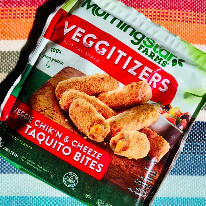 photo of MorningStar Farms Veggitizers Veggie Chik'n & Cheeze Taquito Bites shared by @alexanicole on  06 May 2022 - review