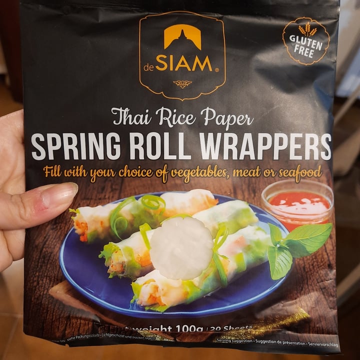 photo of de Siam Spring roll wrappers shared by @solepirro on  23 Mar 2022 - review