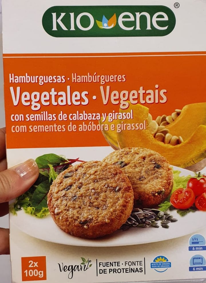photo of Kioene Hamburguesa Vegetal con Semillas de Calabaza y Girasol shared by @frankyfrankens on  11 Mar 2020 - review