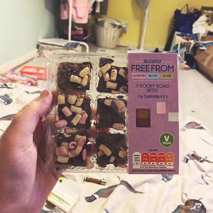 review photo of Sainsbury's Rocky Road Bites shared by @veganlibby on 10 Jan 2020 - review