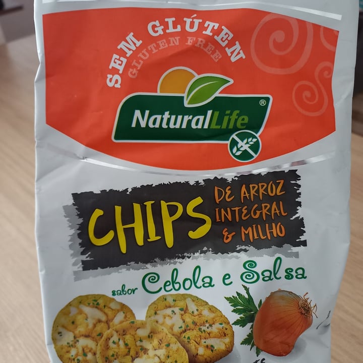 photo of NaturalLife Chips de arroz integral e milho sabor cebola e salsa shared by @crisesquierdo on  18 Jun 2022 - review
