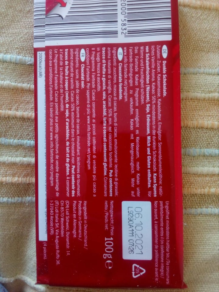 review photo of Fin Carré Cioccolato Fondente shared by @elisabettap on 14 Apr 2020 - review