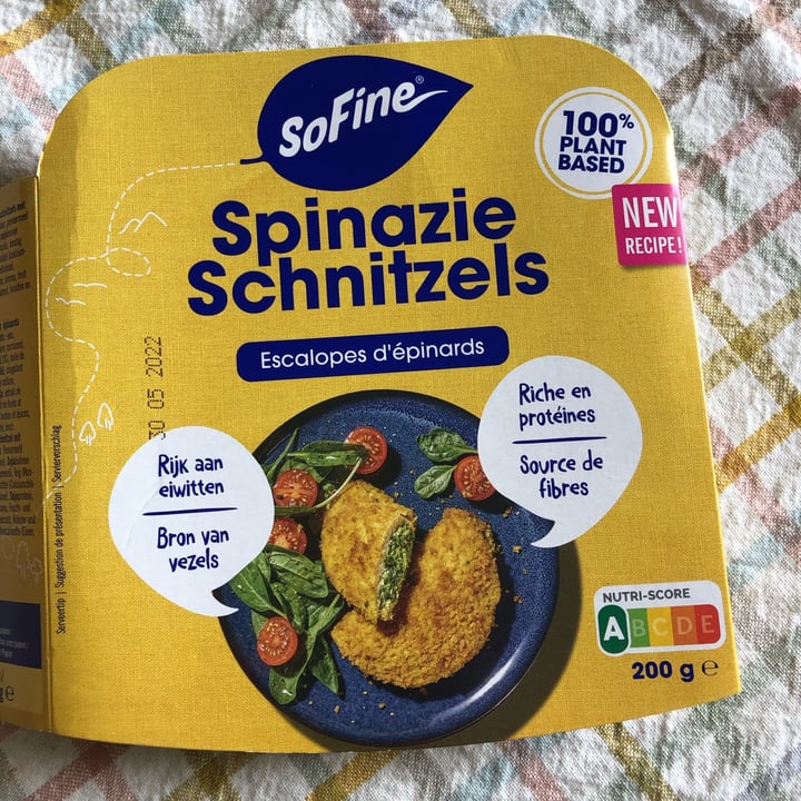 photo of SoFine Spinazie schnitzel shared by @camic on  16 May 2022 - review