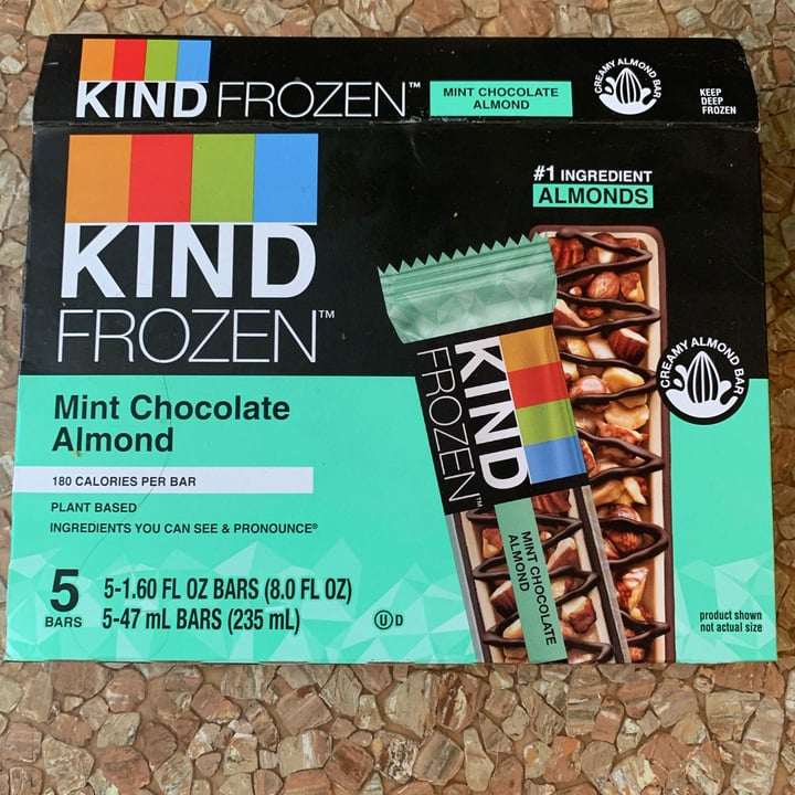 photo of KIND Frozen Mint Chocolate Almond shared by @justjanet on  29 May 2022 - review