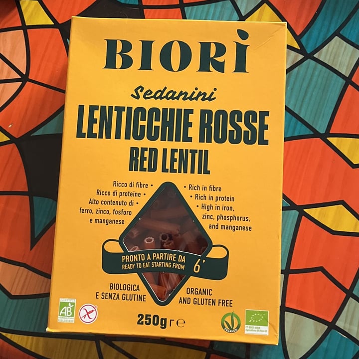 photo of Biori Biori' Sedanini di Lenticchie Rosse Bio shared by @rica-r on  12 Dec 2022 - review