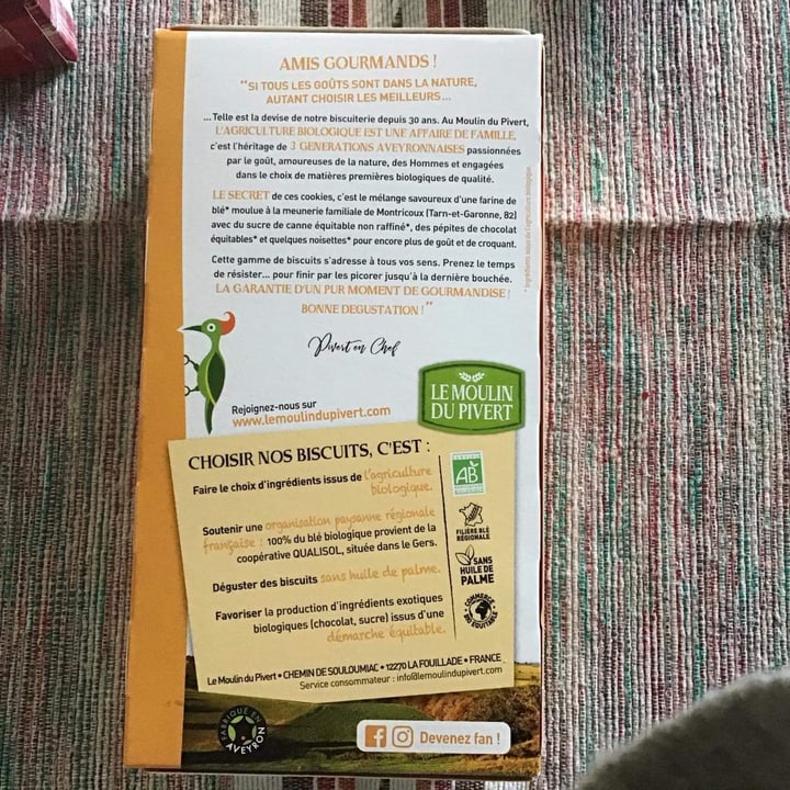 review photo of Le Moulin Du Pivert Cookies Pépites shared by @gabveg on 30 Jan 2022 - review