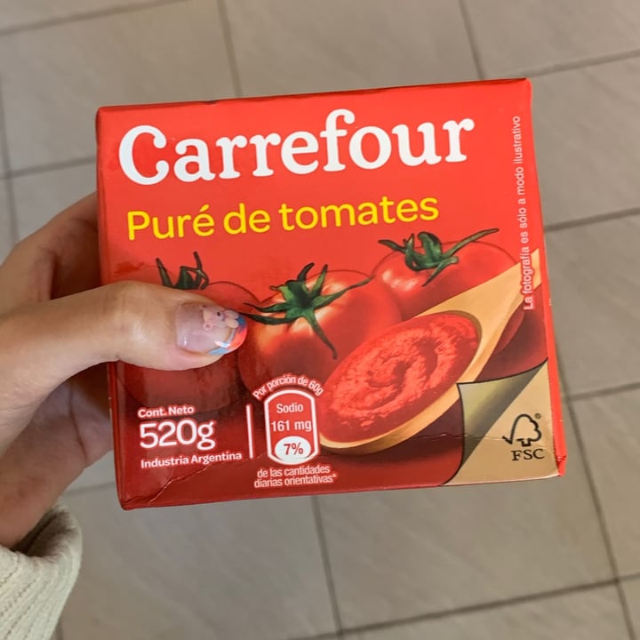photo of Carrefour Puré de Tomates shared by @pollyrossetti on  14 Oct 2021 - review