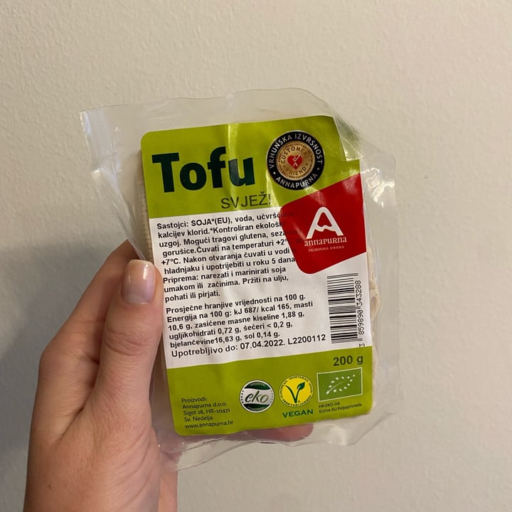 photo of Annapurna Svježi tofu shared by @mmara on  23 Feb 2022 - review
