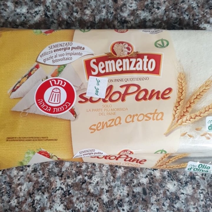 photo of Semenzato Solo Pane Senza Crosta shared by @matimemes on  13 Aug 2021 - review