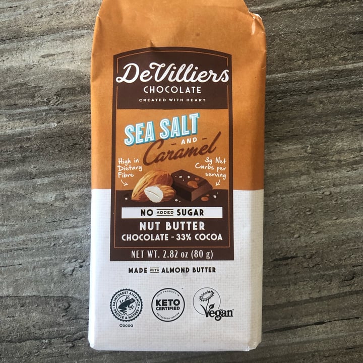 photo of De Villiers Chocolate De Villiers Sea Salt & Caramel chocolate shared by @samjaytay on  05 Dec 2021 - review