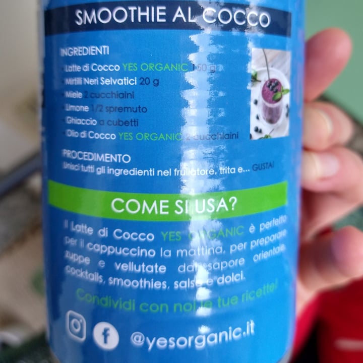 photo of Yes organic Latte di cocco shared by @benjidetta on  22 Oct 2022 - review