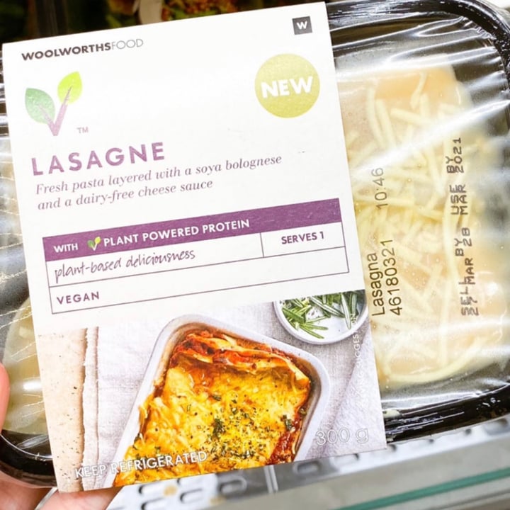 photo of Woolworths Food Vegan Lasagne shared by @pravika on  05 Aug 2021 - review
