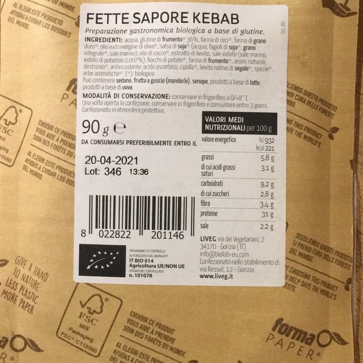 photo of Liveg Fette Sapore KEBAB shared by @enrico on  25 Apr 2021 - review