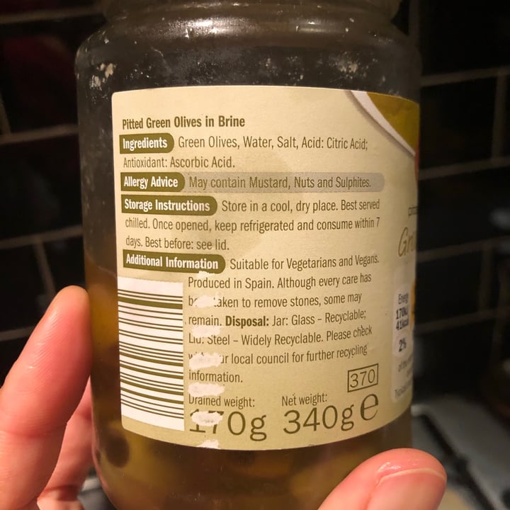 photo of Baresa Pitted Green Olives shared by @southernveganupnorth on  15 Mar 2021 - review