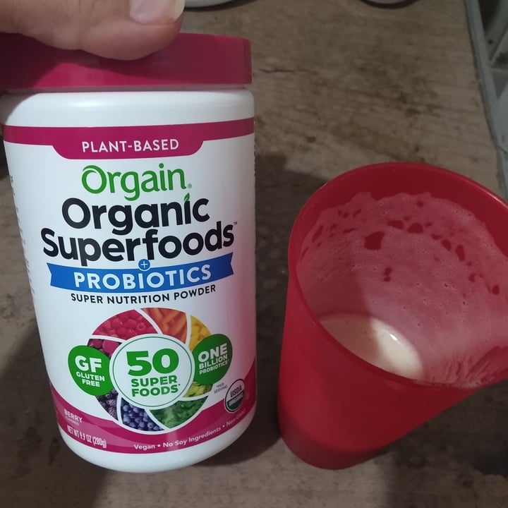 photo of Orgain Superfoods and probiotics shared by @katzedernacht on  30 Mar 2022 - review