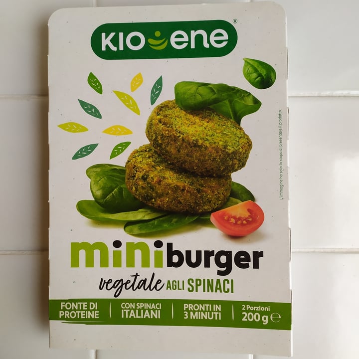photo of Kioene Mini Burger Vegetale Agli Spinaci shared by @senja on  31 Oct 2021 - review
