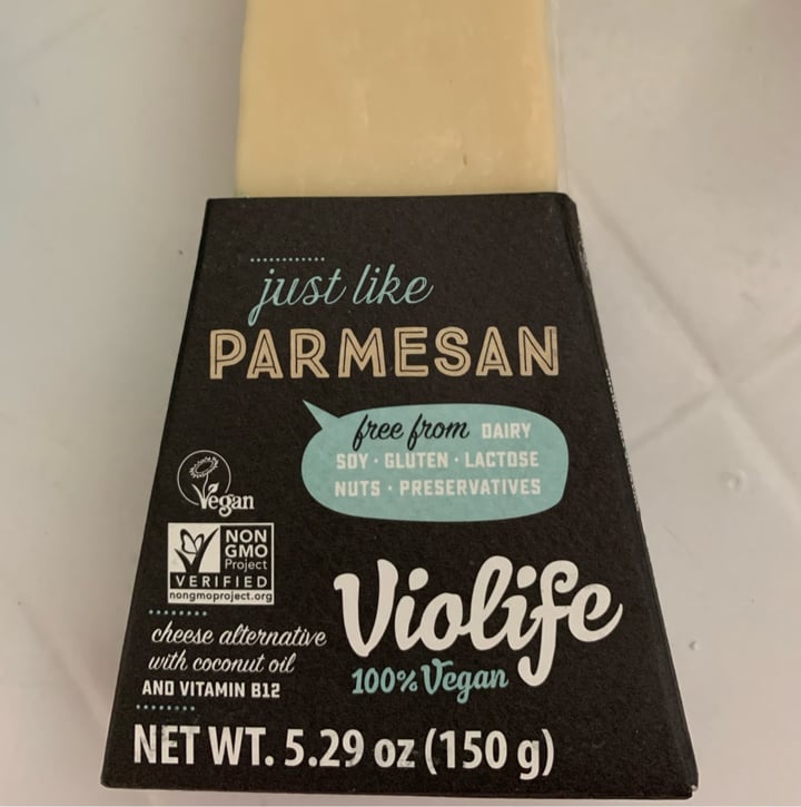 photo of Violife Just Like Parmesan Wedge shared by @veganjanel on  10 Jun 2022 - review
