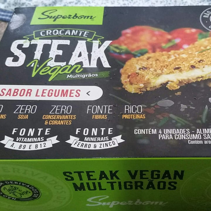 photo of Superbom Steak Vegan Multigrãos shared by @michelleciascavegan on  30 Oct 2021 - review