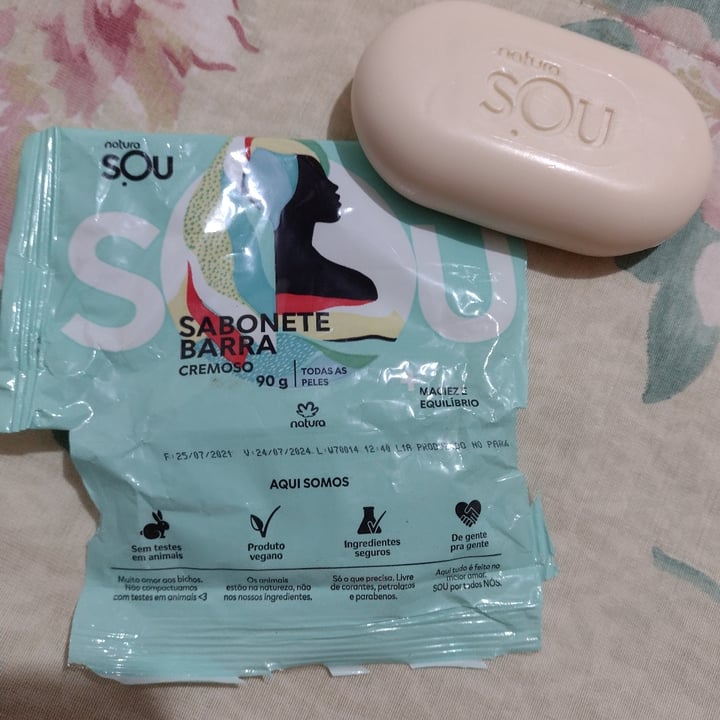 review photo of Natura SOU Sabonete cremoso shared by @janainacio on 22 Apr 2022 - review