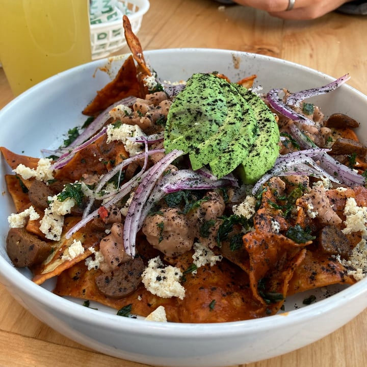 photo of Gardeno Plant-Based Chilaquiles shared by @majesticvegan on  30 Dec 2021 - review
