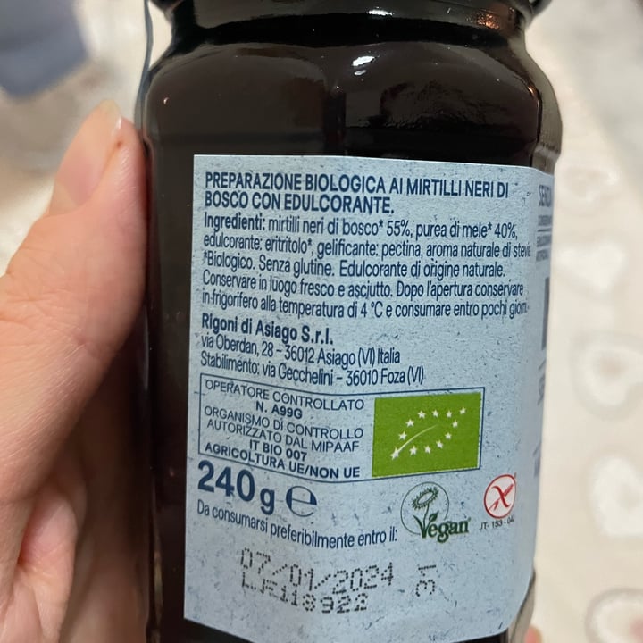 review photo of Rigoni di Asiago natú ai mirtilli neri di bosco shared by @misscyanide on 25 Oct 2022 - review
