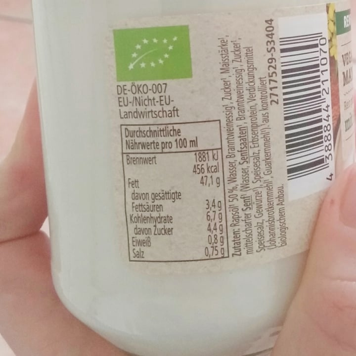 photo of Rewe Bio Vegane Salat-Mayonnaise shared by @emmimariwa on  22 Nov 2021 - review