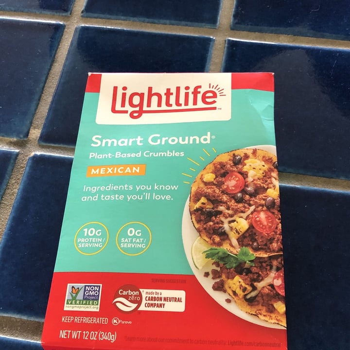 review photo of Lightlife Smart Ground Meatless Mexican Crumbles shared by @luxevegan on 18 May 2022 - review