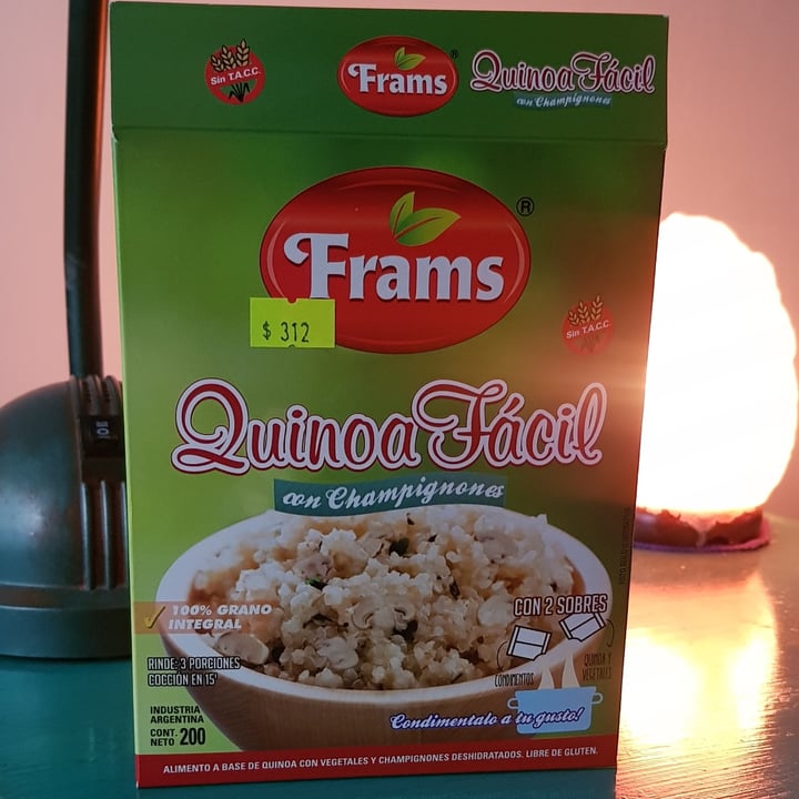 photo of Frams Quinoa Fácil shared by @luciamilici1 on  06 Oct 2021 - review