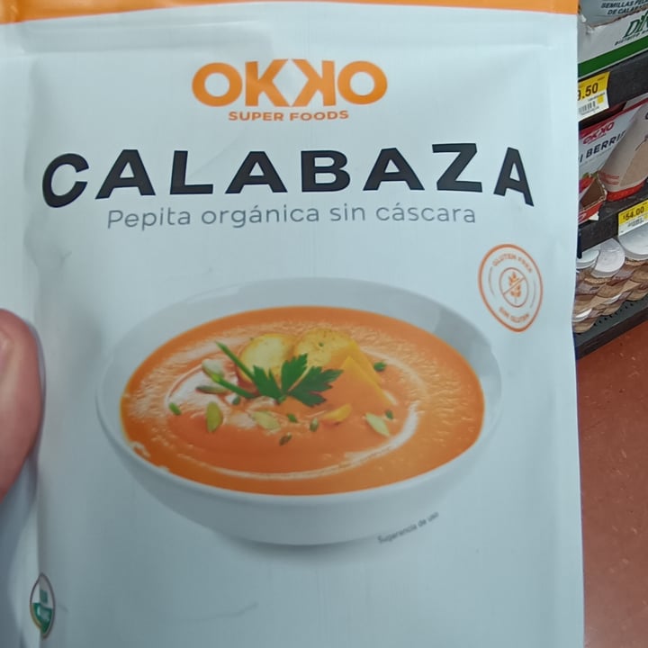 photo of Okko Super Foods Calabaza, pepitas orgánicas shared by @krampus2065 on  06 Mar 2022 - review