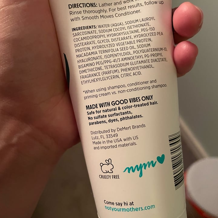 photo of Not Your Mother's Smooth Moves Shampoo shared by @risinghope on  20 Jun 2022 - review