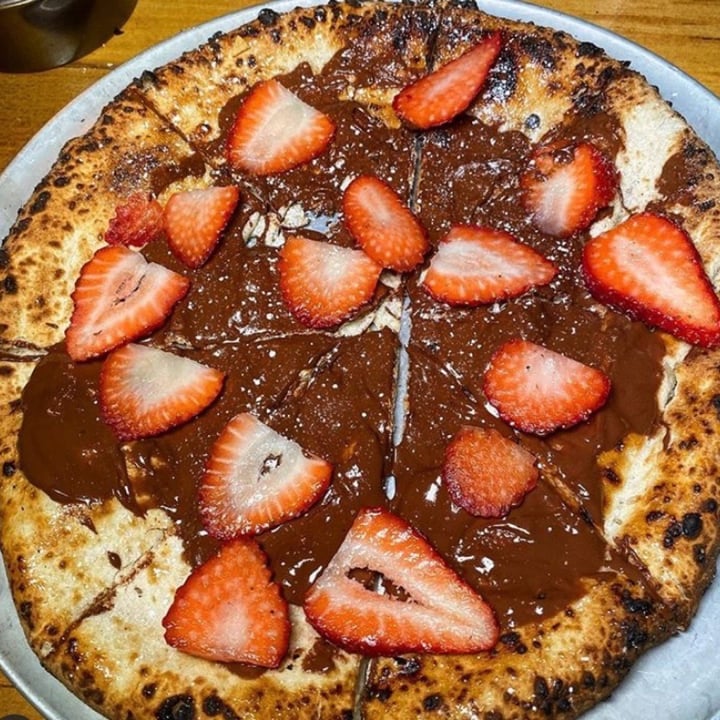 review photo of Oregano Chocolate Dessert Pizza shared by @tuna on 06 May 2020 - review