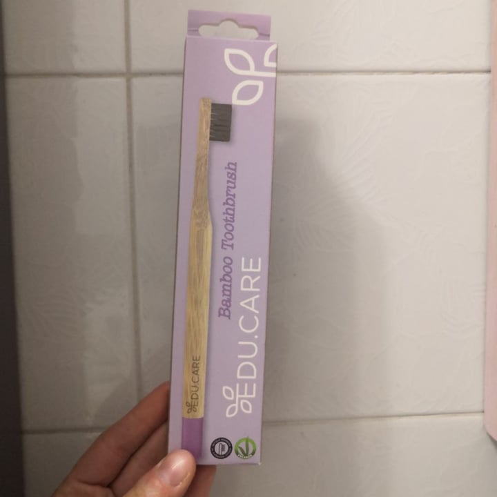 photo of Educare Bamboo Toothbrush shared by @charlotteauxfraises on  16 Apr 2022 - review