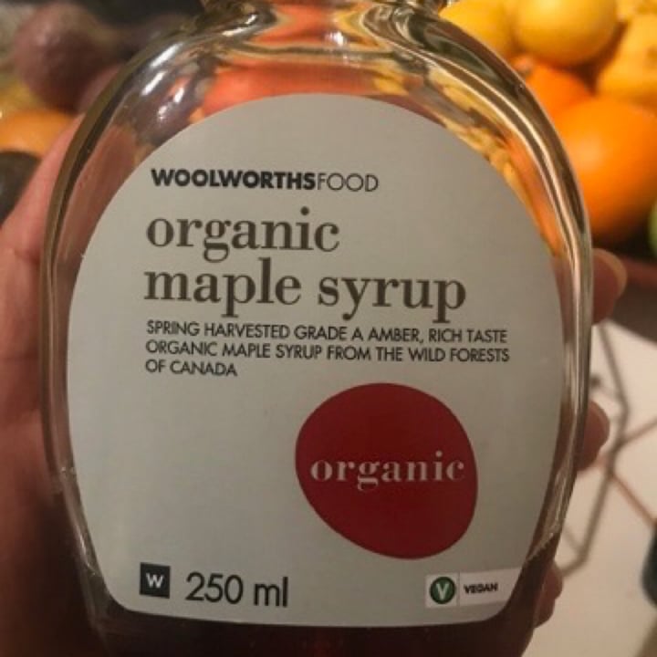 photo of Woolworths Food Organic maple syrup shared by @shannygirl on  05 Aug 2020 - review