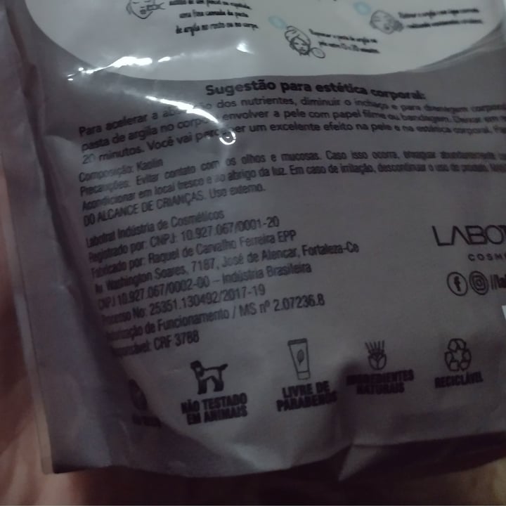 review photo of Labotrat Cosméticos Argila Preta shared by @isabellasantana98 on 27 Jun 2022 - review