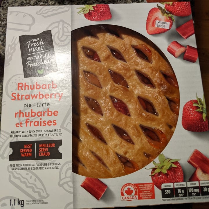 photo of Your Fresh Market Rhubarb strawberry pie shared by @mdsingleton on  30 Nov 2021 - review