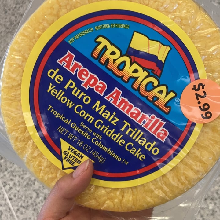 photo of Tropical cheese industries Arepa Amarilla shared by @lalvear11 on  05 Sep 2021 - review