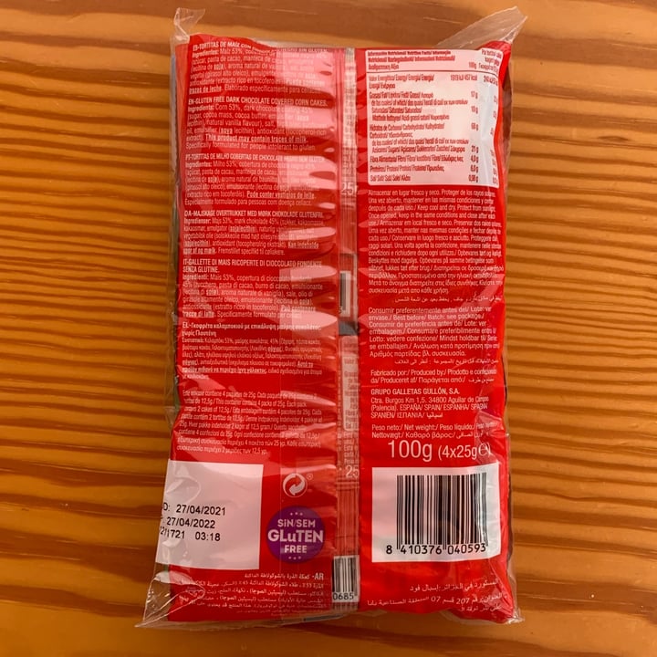 review photo of Gullón Vitalday maíz y chocolate negro shared by @iav on 02 Jan 2022 - review
