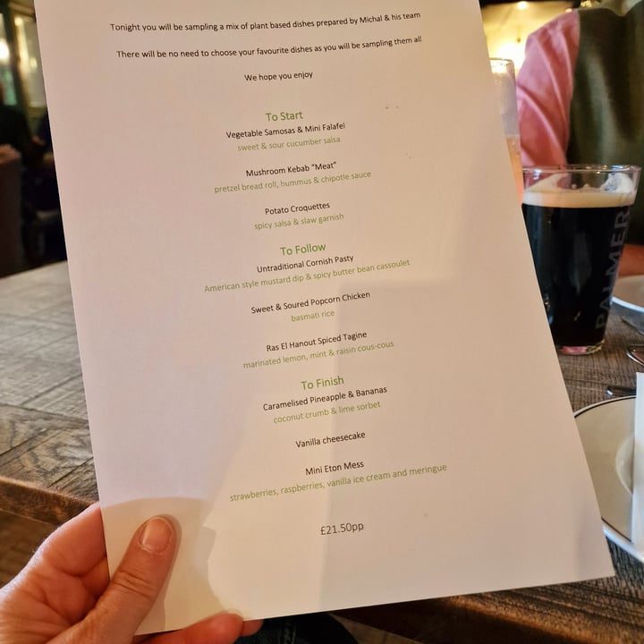 photo of The Thimble Inn Plant based taster menu shared by @buzzgirl260 on  17 May 2022 - review