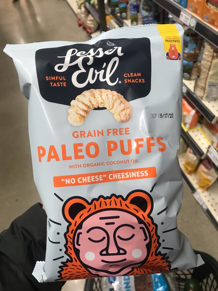 photo of Lesser Evil Snacks Paleo Puffs “No Cheese” Cheesiness shared by @connienikita on  28 Oct 2019 - review