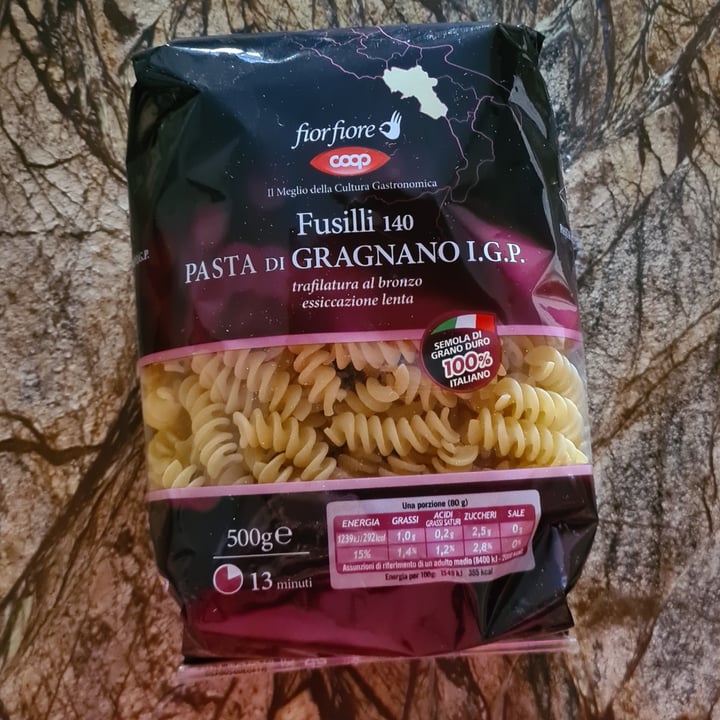 photo of Coop Fusilli 140 pasta di Gragnano IGP shared by @valeinwonderland on  17 Mar 2022 - review