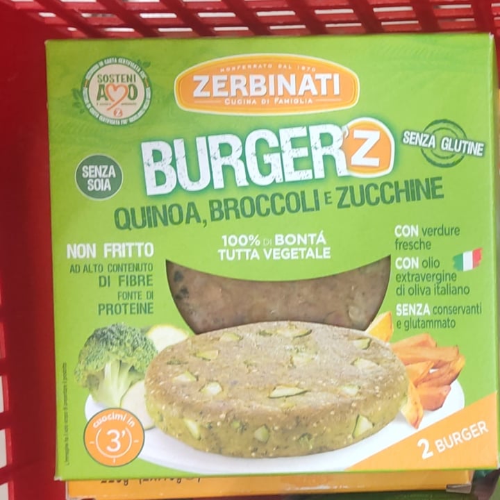 review photo of Zerbinati Burger'Z Quinoa, Broccoli e Zucchine shared by @enricogen on 21 Jul 2022 - review