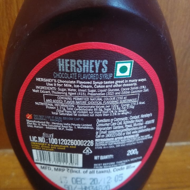 photo of Hershey's Hershey’s Chocolate Syrup shared by @swapna on  31 Mar 2021 - review