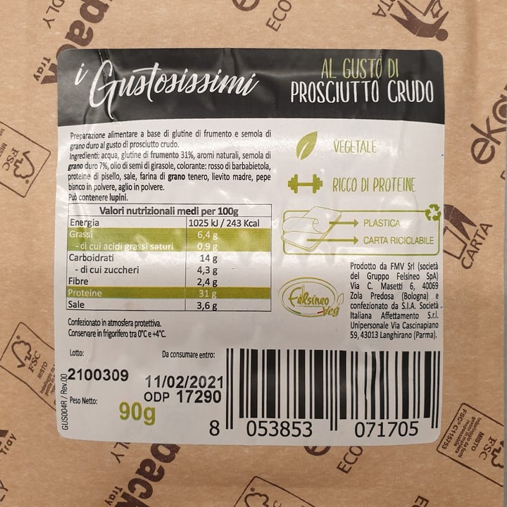 review photo of I gustosissimi Al Gusto di prosciutto crudo shared by @v3e3r3o on 12 Jan 2021 - review