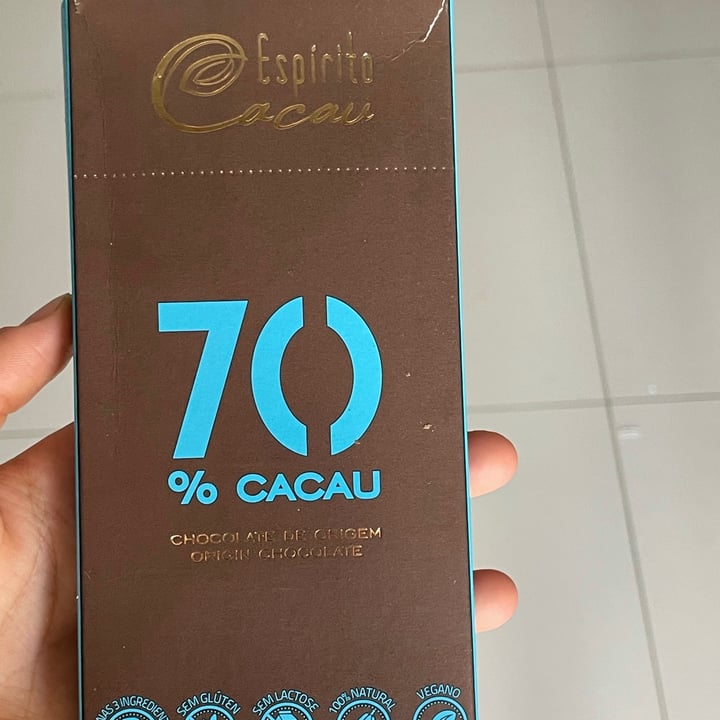 photo of Espírito Cacau Chocolate 70% shared by @bianca32 on  30 Nov 2021 - review