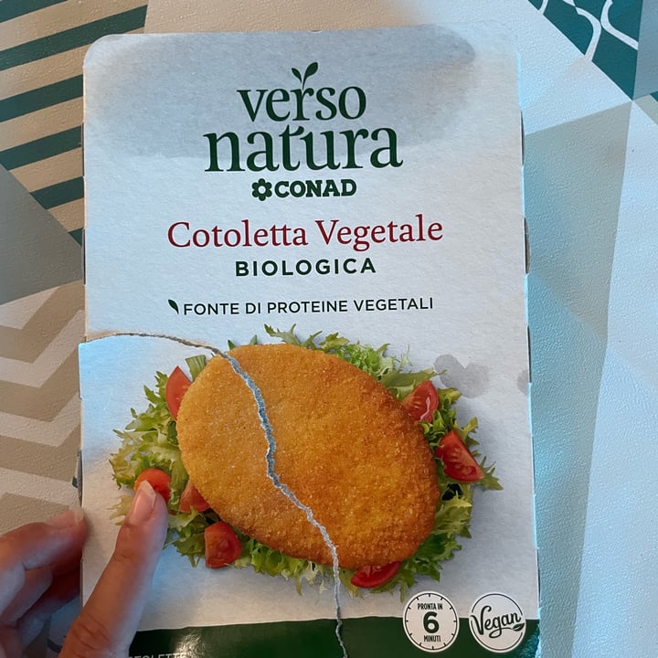 photo of Verso Natura Conad Veg Cotoletta Vegetale Biologica shared by @ariannac01 on  04 Aug 2022 - review
